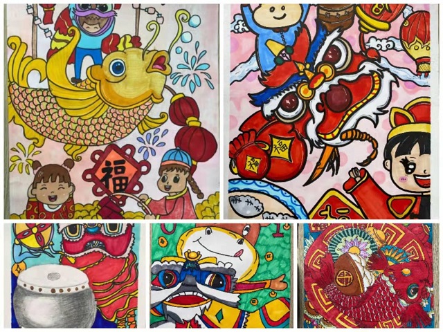 安吉天略外国语学校举行 "迎新年"儿童绘画比赛
