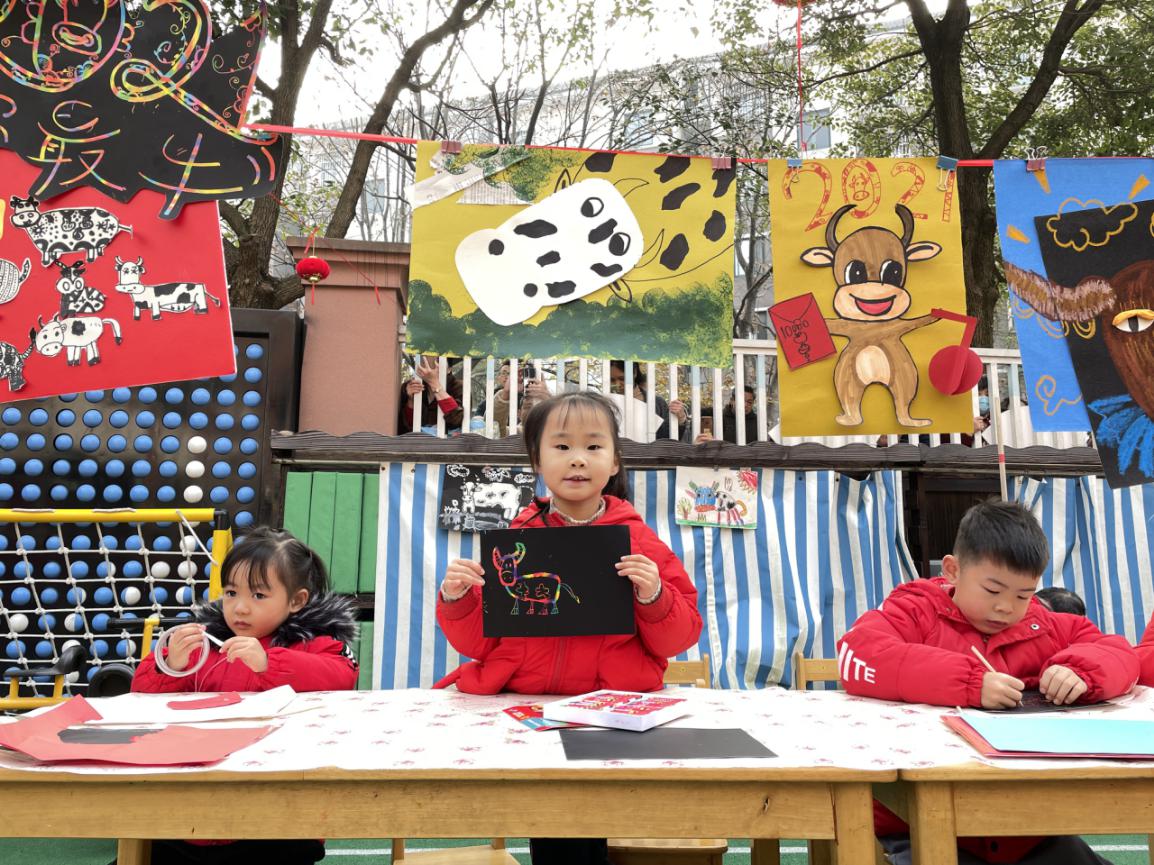 湖州市蓝天实验幼儿园:牛年画牛