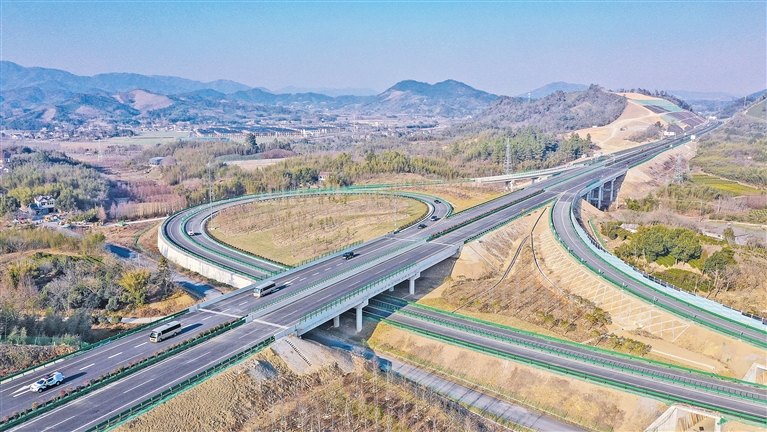 申嘉湖高速公路孝源至唐舍段正式通车