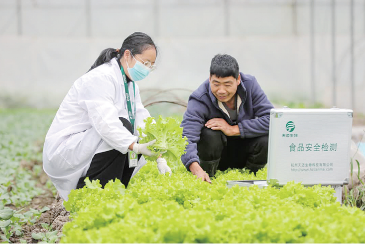 農產品檢測進大棚